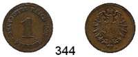 R E I C H S M Ü N Z E N,Kleinmünzen  1 Pfennig 1885 E.