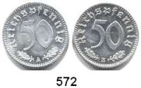 R E I C H S M Ü N Z E N,Drittes Reich  50 Reichspfennig 1935 A und E.  LOT 2 Stück.  Jaeger 368.