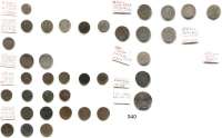 Deutsche Münzen und Medaillen,Sachsen LOTS     LOTS     LOTS Album mit 163 Kleinmünzen 18./19. Jahrhundert. Meist Kupfermünzen.  Darunter auch sächsischer Herzogtümer.