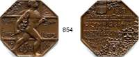 M E D A I L L E N,Olympiade Saint Louis 1904 Achteckige Bronzemedaille 1904 (Dieges & Clust N. Y.).  Teilnehmermedaille.  40 x 40 mm.  31,72 g.