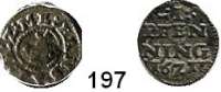 Deutsche Münzen und Medaillen,Mecklenburg - Güstrow Johann Albrecht II. 1611 - 1636 1 Pfennig 1621, Gnoien.  0,77 g.  Kunzel 481 Ba..