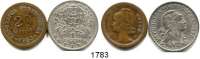 AUSLÄNDISCHE MÜNZEN,Portugiesisch Guinea  20 Centavos 1933 und 1 Escudo 1933.  Schön 3 und 5.  KM 3 und 5.  LOT 2 Stück.