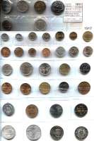 AUSLÄNDISCHE MÜNZEN,L  O  T  S     L  O  T  S     L  O  T  S  LOT von 37 verschiedenen ausländischen Münzen.  Darunter Togo, 2 Francs 1925(ss).