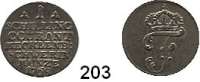 Deutsche Münzen und Medaillen,Mecklenburg - Schwerin Friedrich 1756 - 1785 1 Schilling 1768.  1,10 g.  Kunzel 347 f.  Schön 46.