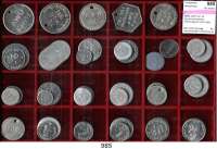 Notmünzen; Marken und Zeichen,0 L O T S     L O T S     L O T S DDR, LOT von 43 Aluminiummarken.  Überwiegend LPG-Geld.