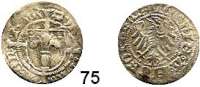 Deutsche Münzen und Medaillen,Brandenburg - Preußen Joachim I. gemeinsam mit Albrecht 1499 - 1513 Halbgroschen 1503, Frankfurt an der Oder.  0,94 g.  Bahrfeldt 276.