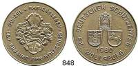 M E D A I L L E N,Schützen Wolfsburg Silbermedaille 1980 (800).  29. Deutscher Schützentag Wolfsburg 1980.  38,5 mm.  24,44 g.