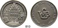 M E D A I L L E N,Schützen Dortmund Silbermedaille 1984 (800).  33. Deutscher Schützentag.  Westfälischer Schützenbund.  38,5 mm.  22,96 g.