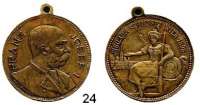 Österreich - Ungarn,Habsburg - Lothringen Franz Josef I. 1848 - 1916 Bronzemedaille 1898.  5. Österreichisches Bundesschießen in Wien.  Steulmann V, 8.  29,5 mm.  12,5 g.  Mit Originalöse.