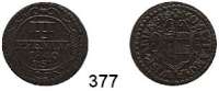 Deutsche Münzen und Medaillen,Wismar, Stadt  1/48 Taler 1667 und 3 Pfennig 1840.  LOT 2 Stück.