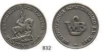 M E D A I L L E N,Schützen Herford Versilberte Medaille 1973 (800).  22. Deutscher Schützentag Herford 1973.  Westfälischer Schützenbund.  38,6 mm.  27,77 g.