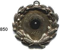 M E D A I L L E N,Schützen Varia Einseitige Silbermedaille 1868, Prämie für E. Reitemeyer.  44 mm.  15,62 g.  Mit Öse.