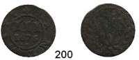 Deutsche Münzen und Medaillen,Mecklenburg - Güstrow L O T S    L O T S    L O T S 3 Pfennig 1675 und 1/96 Taler 1689.  LOT 2 Stück.