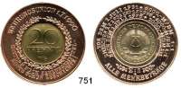 Deutsche Demokratische Republik,M E D A I L L E N  20 Pfennig 1983 in Tombakring eingelegt. (Medailleur Helmut König)  Währungsunion 1.7.1990  40,2 mm.  23,87 g.
