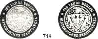 Deutsche Demokratische Republik,  20 Mark 1987.  Stadtsiegel - Variante 1 und 2.  Im Originaletui mit Zertifikat.