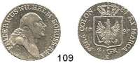 Deutsche Münzen und Medaillen,Preußen, Königreich Friedrich Wilhelm II. 1786 - 1797 4 Groschen 1797 E.  5,23 g.  Old. 12.  v.S. 84.