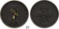 Österreich - Ungarn,Habsburg - Lothringen Ferdinand I., 1835 - 1848 Bronzemedaille 1836 (spätere Prägung).  Auf die Krönung von Maria Anna Augusta von Böhmen zu Prag.  75 mm.  75,3 g.