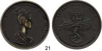 Österreich - Ungarn,Habsburg - Lothringen Ferdinand I., 1835 - 1848 Bronzemedaille 1836 (spätere Prägung). Auf die Krönung von Maria Anna Augusta von Böhmen zu Prag. 75 mm. 75,3 g.