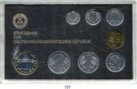 Deutsche Demokratische Republik,K U R S S Ä T Z E  Kurssatz 1984    1 Pfennig bis 5 Mark Brandenburger Tor