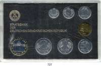 Deutsche Demokratische Republik,K U R S S Ä T Z E  Kurssatz 1984    1 Pfennig bis 5 Mark Brandenburger Tor
