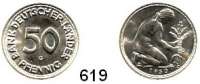 B U N D E S R E P U B L I K,  50 Pfennig 1950 G.  Bank Deutscher Länder.