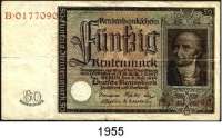 P A P I E R G E L D,R E N T E N B A N K 50 Rentenmark 6.7.1934. Stein. Serie B. Ros. DEU-221.