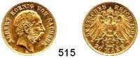 R E I C H S M Ü N Z E N,Sachsen, Königreich Albert 1873 - 1902 20 Mark 1894.  Jaeger 264.