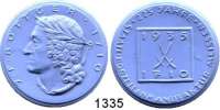 MEDAILLEN AUS PORZELLAN,Staatliche Porzellan-Manufaktur MEISSEN Meissen 1935 blaues Porzellan.  225 Jahre Manufaktur II.