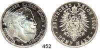 R E I C H S M Ü N Z E N,Preussen, Königreich Wilhelm II. 1888 - 1918 5 Mark 1888.  Jaeger 101.