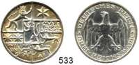 R E I C H S M Ü N Z E N,Weimarer Republik  3 Reichsmark 1927 A.  Jaeger 330.  Marburg.