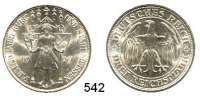 R E I C H S M Ü N Z E N,Weimarer Republik  3 Reichsmark 1929 E.  Jaeger 338.  Meißen.