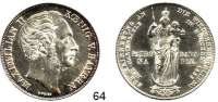 Deutsche Münzen und Medaillen,Bayern Maximilian II. 1848 - 1864 Doppelgulden 1855. Mariensäule.  Kahnt 118  AKS 168.  Jg. 84.  Thun 97.  Dav.604.