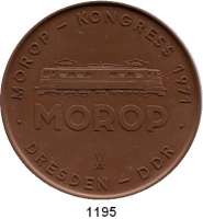 MEDAILLEN AUS PORZELLAN,Staatliche Porzellan-Manufaktur MEISSEN Dresden 1971 braun (62 mm).  Deutscher Modelleisenbahn-Verband der DDR. - XVIII. Internationaler Modellbahn-Wettbewerb.