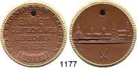 MEDAILLEN AUS PORZELLAN,Staatliche Porzellan-Manufaktur MEISSEN Dresden 1948 braun mit Goldrand.  Volkskongreß Sachsen.  Scheuch 1409.b