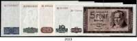 P A P I E R G E L D,D D R 5 bis 100 Mark 1964. Ros DDR-16 b bis 20 b. Alles Austauschnoten. SATZ 5 Scheine.