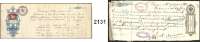 P A P I E R G E L D,Dokumente  Russland/Litauen.  3 russische (1894, 1895, 1896) und ein litauischer (1936) Wechsel. Diverse Stempelungen.  LOT 4 Stück.