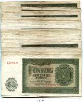 P A P I E R G E L D,D D R 50 Mark 1948. Ros. SBZ-16(9), DDR-7(41). LOT 50 Scheine.