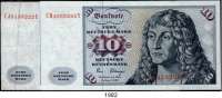 P A P I E R G E L D,BUNDESREPUBLIK DEUTSCHLAND 10 Deutsche Mark 2.1.1980. CH...Y(ksfr.) und CJ...E(gebr. ). Ros. BRD-25 a. LOT 2 Scheine.
