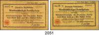 P A P I E R G E L D - N O T G E L D,Reichsbahn Berlin 0,42 Mark Gold 23.10.1923. Serien C-65(nicht im Katalog gelistet) und B-12. 2,10 Mark Gold 23.10.1923. Serie A-12(nicht im Katalog gelistet). Beigegeben 200 Milliarden:Mark 5.11.1923. Müller/Geiger/Grabowski 002.30, 32a, 33, 34. LOT 4 Scheine.