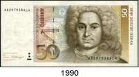 P A P I E R G E L D,BUNDESREPUBLIK DEUTSCHLAND 50 Deutsche Mark 2.1.1989. AD...L. Ros. BRD-37.a.