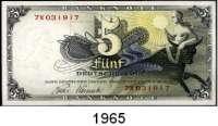 P A P I E R G E L D,BUNDESREPUBLIK DEUTSCHLAND 5 Deutsche Mark 9.12.1948. 7...X. Ros. BRD-1 e.
