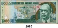 P A P I E R G E L D,AUSLÄNDISCHES  PAPIERGELD Guinea - Bissau 100, 500, 1000 und 10000 Pesos 1.3.1990.  Pick 11, 12, 13a, 15a.  LOT 4 Scheine.