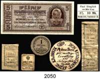 P A P I E R G E L D,L O T S L O T S L O T S Konvolut: 5 Karbowanez 10.3.1942. Ros. ZWK-49. 1 Pfennig 1920 Stadtkasse Schmalkalden. Tieste 6585.05.05.2. Rußland, 1 Kopeke o.D.(1917). Pick 32. 3 Einzelfahrscheine Mynavtotrans-Bus zu je 5 Kopeken(1988). Paul Steglich, vorm. Müller&Lang, Dresden-Cotta, Pennricher Str.26, 8% 10 Mk.;