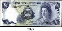 P A P I E R G E L D,AUSLÄNDISCHES PAPIERGELD Cayman Islands 1 Dollar 1974(1985). A/6. Pick 5 e.