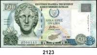 P A P I E R G E L D,AUSLÄNDISCHES PAPIERGELD Zypern 10 Pfund 1.10.1997. Pick 62 a.