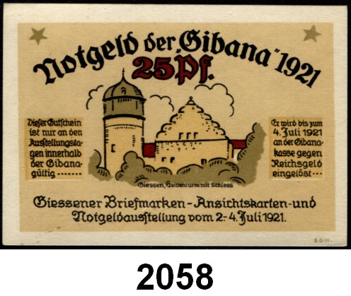 2058. Hessen Giessen. | Tempelhofer Münzenhaus