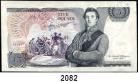 P A P I E R G E L D,AUSLÄNDISCHES PAPIERGELD Großbritannien 5 Pfund o.D.(1973-1980). Pick 378 b. LOT 3 Scheine mit fortlfd. Nummern.