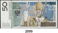 P A P I E R G E L D,AUSLÄNDISCHES PAPIERGELD Polen 50 Zlotych 16.10.2006. Pick 178. Papst Johannes Paul II.