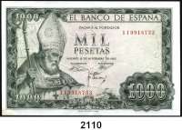 P A P I E R G E L D,AUSLÄNDISCHES PAPIERGELD Spanien 1000 Pesetas 19.11.1965(1971). Pick 151.