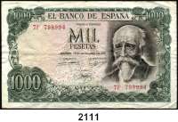 P A P I E R G E L D,AUSLÄNDISCHES PAPIERGELD Spanien 1000 Pesetas 17.9.1971(1974). Pick 154.